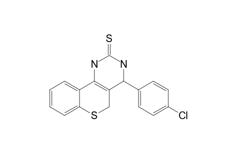 4-(4-Chlorophenyl)-1,2,3,4-tetrahydro-(5H)-[1]benzothiopyrano[4,3-d]pyrimidine-2-thione