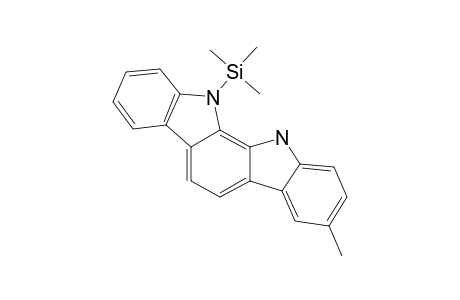 3-Methyl-11,12-dihydroindolo[2,3-A]carbazole, tms derivative (isomer 2)