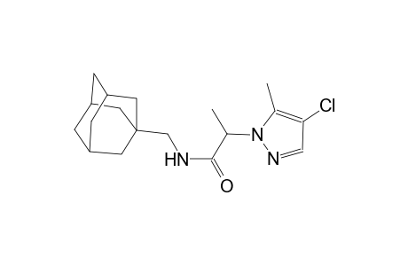 N-(1-adamantylmethyl)-2-(4-chloro-5-methyl-1H-pyrazol-1-yl)propanamide