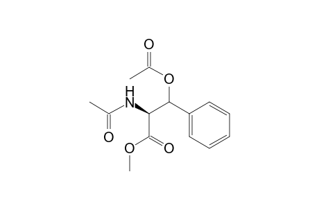 Phenylalanine, N-acetyl-.beta.-(acetyloxy)-, methyl ester