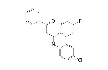 1-propanone, 3-[(4-chlorophenyl)amino]-3-(4-fluorophenyl)-1-phenyl-