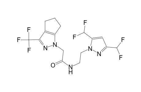 N-{2-[3,5-bis(difluoromethyl)-1H-pyrazol-1-yl]ethyl}-2-(3-(trifluoromethyl)-5,6-dihydrocyclopenta[c]pyrazol-1(4H)-yl)acetamide