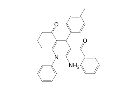 2-Amino-3-benzoyl-1-phenyl-4-(p-tolyl)-4,6,7,8-tetrahydroquinolin-5-one