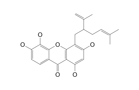 CALYCINOXANTHONE-D;1,3,5,6-TETRAHYDROXY-4-LAVANDULYLXANTHONE