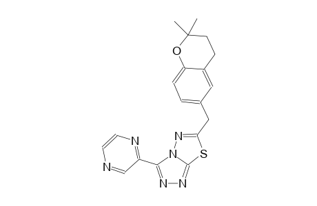 [1,2,4]triazolo[3,4-b][1,3,4]thiadiazole, 6-[(3,4-dihydro-2,2-dimethyl-2H-1-benzopyran-6-yl)methyl]-3-pyrazinyl-