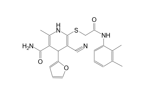 3-pyridinecarboxamide, 5-cyano-6-[[2-[(2,3-dimethylphenyl)amino]-2-oxoethyl]thio]-4-(2-furanyl)-1,4-dihydro-2-methyl-