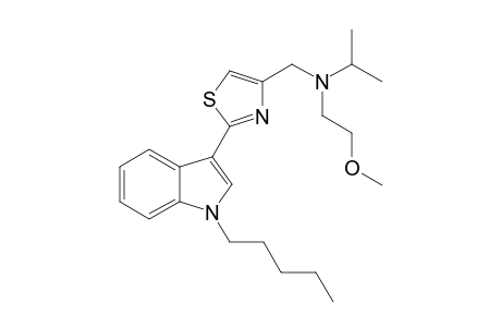 N-(2-Methoxyethyl),N-iso-propyl-2-(1-pentyl-1H-indol-3-yl)-4-thiazolemethanamine