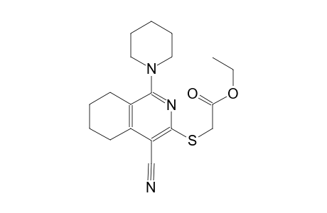 acetic acid, [[4-cyano-5,6,7,8-tetrahydro-1-(1-piperidinyl)-3-isoquinolinyl]thio]-, ethyl ester