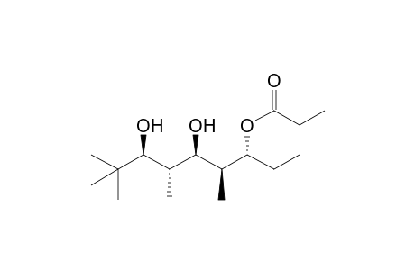 (3RS,4SR,5RS,6SR,7SR)-5,7-Dihydroxy-4,6,8,8-tetramethylnonan-3-yl propionate