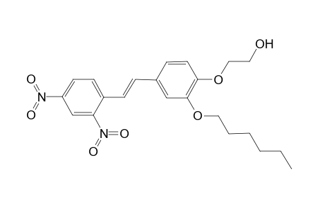 (E)-1-[2',4'-dinitro-phenyl]-2-[3'-hexyloxy-4'-(2"-hydroxy-ethoxy)-phenyl]-ethene