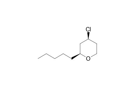 4-Chloro-2-pentylltetrahydro-2H-pyran