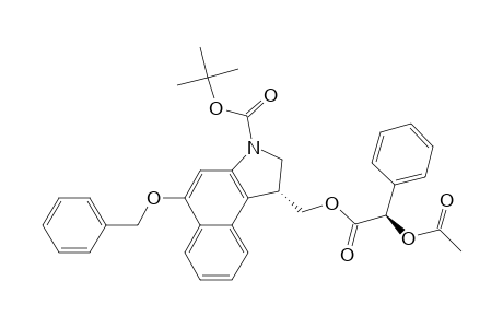 3H-Benz[e]indole-3-carboxylic acid, 1-[[[(acetyloxy)phenylacetyl]oxy]methyl]-1,2-dihydro-5-(phenylmethoxy)-, 1,1-dimethylethyl ester, [R-(R*,R*)]-