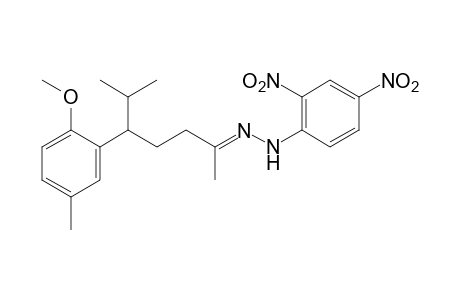 5-(6-methoxy-m-tolyl)-6-methyl-2-heptanone, (2,4-dinitrophenyl)hydrazone