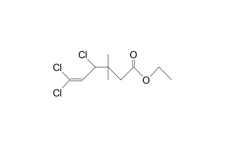 3,3-Dimethyl-4,6,6-trichloro-5-hexenoic acid, ethyl ester