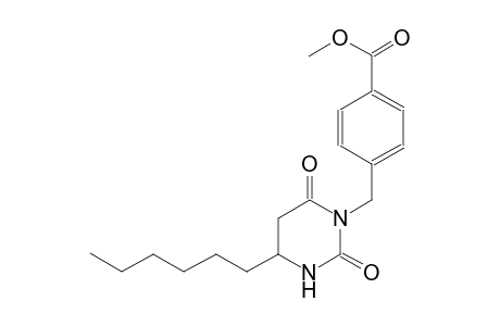 benzoic acid, 4-[(4-hexyltetrahydro-2,6-dioxo-1(2H)-pyrimidinyl)methyl]-, methyl ester