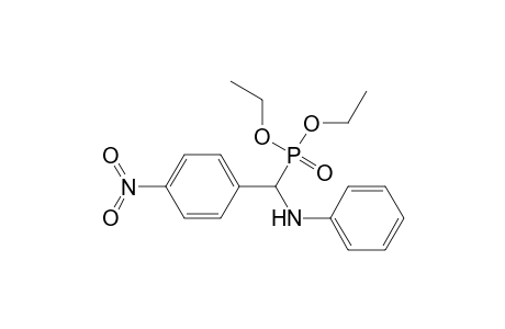 N-[diethoxyphosphoryl-(4-nitrophenyl)methyl]aniline