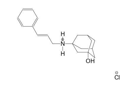 tricyclo[3.3.1.1~3,7~]decan-1-aminium, 3-hydroxy-N-[(2E)-3-phenyl-2-propenyl]-, chloride