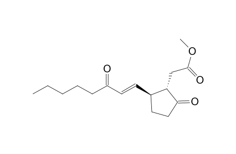 Cyclopentaneacetic acid, 2-oxo-5-(3-oxo-1-octenyl)-, methyl ester, [1.alpha.,5.beta.(E)]-(.+-.)-