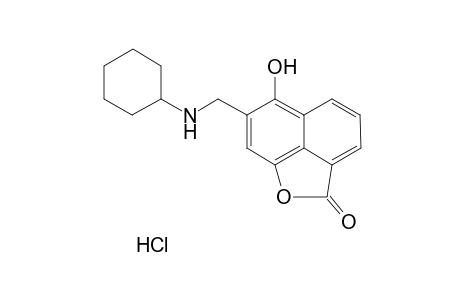 5-Hydroxy-6-cyclohexylaminomethylnaphthalene-1,8-carbolacetone hydrochloride