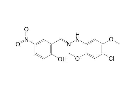 Benzaldehyde, 2-hydroxy-5-nitro-, (4-chloro-2,5-dimethoxyphenyl)hydrazone