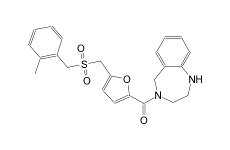 1H-1,4-benzodiazepine, 2,3,4,5-tetrahydro-4-[[5-[[[(2-methylphenyl)methyl]sulfonyl]methyl]-2-furanyl]carbonyl]-