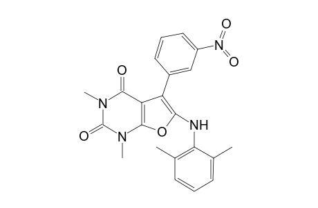 6-[(2',6'-Dimethylphenyl)amino]-1,3-dimethyl-5-(3'-nitrophenyl)-furo[2,3-d]pyrimidine-2,4(11H,3H)-dione