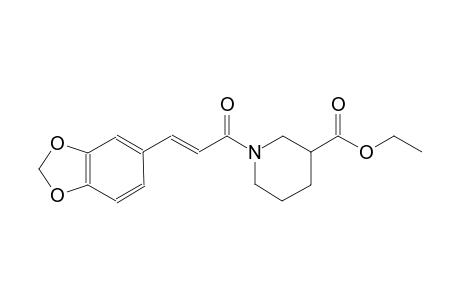 ethyl 1-[(2E)-3-(1,3-benzodioxol-5-yl)-2-propenoyl]-3-piperidinecarboxylate