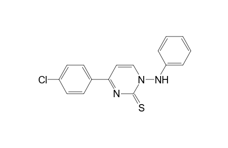2(1H)-Pyrimidinethione, 4-(4-chlorophenyl)-1-(phenylamino)-