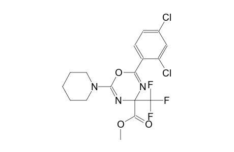 2-(2,4-Dichloro-phenyl)-6-piperidin-1-yl-4-trifluoromethyl-4H-[1,3,5]oxadiazine-4-carboxylic acid methyl ester