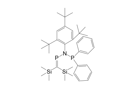 P-(2,4,6-Tri-tert-butylphenyl)(diphenylphosphanyl)amino-C-bis-(trimethylsilyl)phosphaalkene
