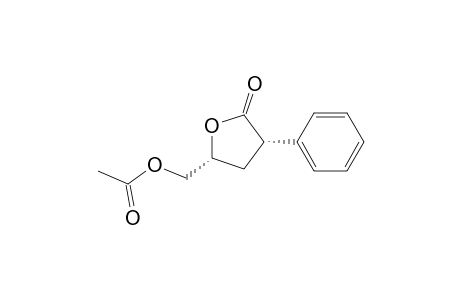 2(3H)-Furanone, 5-[(acetyloxy)methyl]dihydro-3-phenyl-, cis-