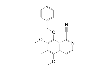 8-Benzyloxy-1-cyano-5,7-dimethoxy-6-methylisoquinoline