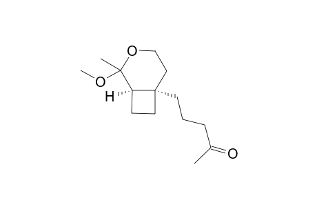2-Methoxy-2-methyl-6-(4-oxopentyl)-3-oxabicyclo[4.2.0]octane