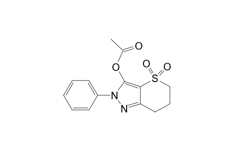 (4,4-dioxo-2-phenyl-6,7-dihydro-5H-thiopyrano[3,2-c]pyrazol-3-yl) acetate