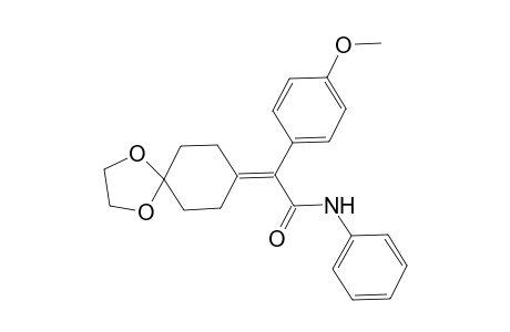 [4-Methoxyphenyl(N-phenylcarbamoyl)methylidene]-4,4-ethylenedioxycyclohexane