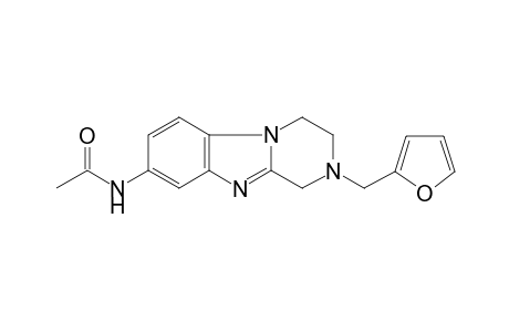 Acetamide, N-[2-(2-furanylmethyl)-1,2,3,4-tetrahydropyrazino[1,2-a][1,3]benzimidazol-8-yl]-