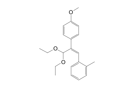 (Z)-3,3-Diethoxy-2-(p-methoxyphenyl)-1-(o-methylphenyl)-1-propene