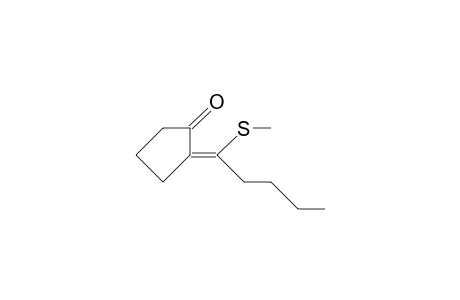 (E)-2-(1-Methylthio-pentylidene)-cyclopentanone