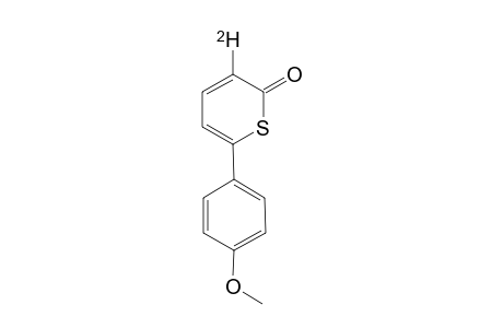 3-DEUTERO-6-(4-METHOXYPHENYL)-2H-THIOPYRAN-2-ONE