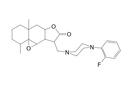 2H-benzo[f]oxireno[2,3-e]benzofuran-8(9H)-one, 9-[[4-(2-fluorophenyl)-1-piperazinyl]methyl]octahydro-2,5a-dimethyl-