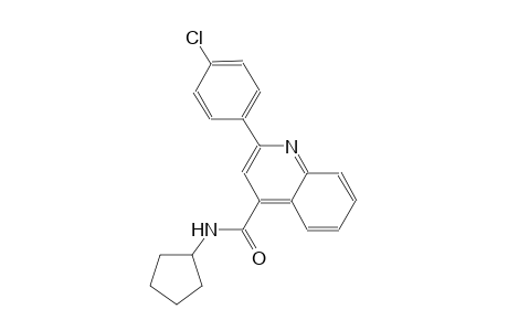 4-quinolinecarboxamide, 2-(4-chlorophenyl)-N-cyclopentyl-