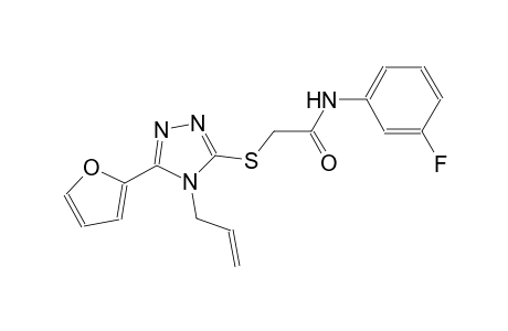 acetamide, N-(3-fluorophenyl)-2-[[5-(2-furanyl)-4-(2-propenyl)-4H-1,2,4-triazol-3-yl]thio]-