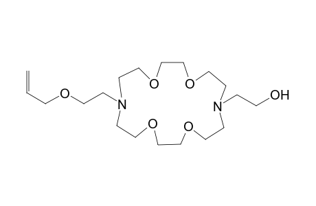 1-[2'-(Allyloxy)ethyl]-10-(2'-hydroxyethyl)-4,7,13,16-tetraoxa-1,10-diazacyclooctadiene