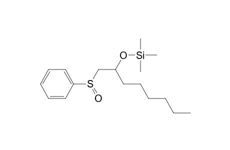 Silane, trimethyl[[1-[(phenylsulfinyl)methyl]heptyl]oxy]-, (R*,S*)-