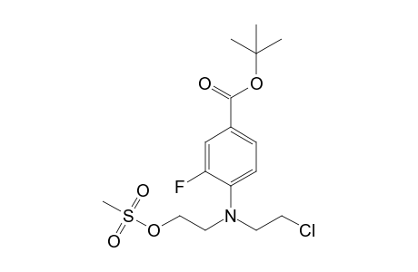 4-[2-chloroethyl(2-methylsulfonyloxyethyl)amino]-3-fluoro-benzoic acid tert-butyl ester