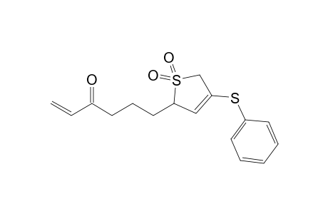 2-(4-Oxo-5-hexenyl)-4-phenylthio-3-sulfolene
