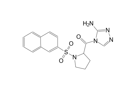 4H-1,2,4-triazol-3-amine, 4-[[1-(2-naphthalenylsulfonyl)-2-pyrrolidinyl]carbonyl]-