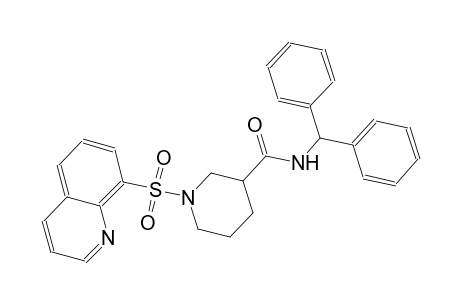 3-piperidinecarboxamide, N-(diphenylmethyl)-1-(8-quinolinylsulfonyl)-