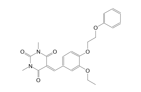 2,4,6(1H,3H,5H)-pyrimidinetrione, 5-[[3-ethoxy-4-(2-phenoxyethoxy)phenyl]methylene]-1,3-dimethyl-