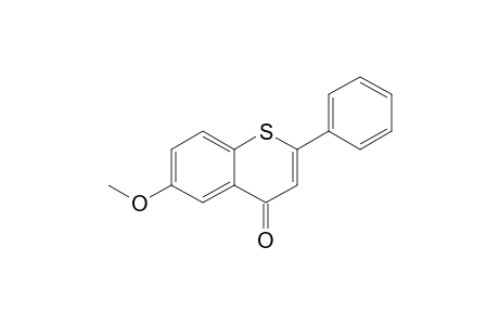 4H-1-Benzothiopyran-4-one, 6-methoxy-2-phenyl-